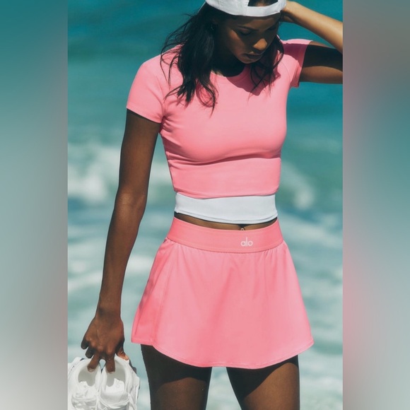 ALO Yoga Dresses & Skirts - Alo - Match Point Tennis Skirt Skort (Neon Bubblegum)